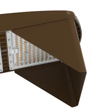 Glare Shield Glare Shield of AR07 LED Shoebox Lights of theonlighting.com
