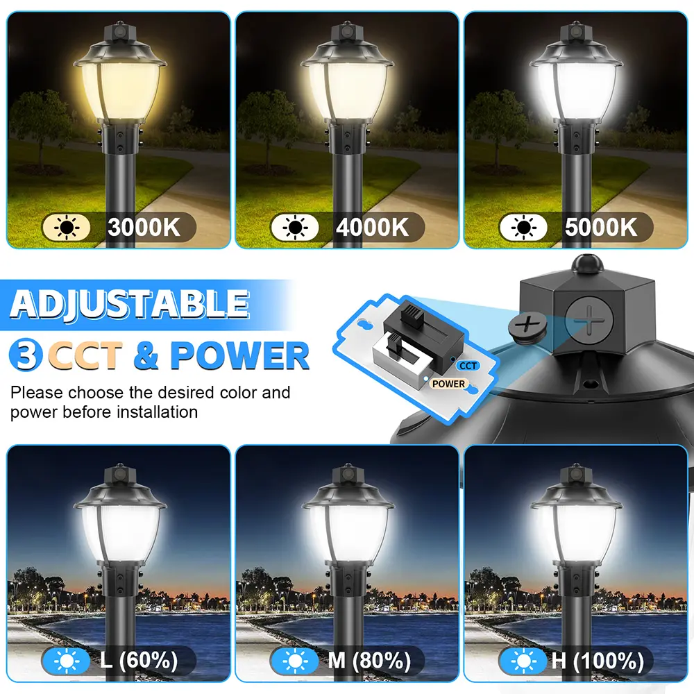 PAL LED Post Top Lights (2) PAL LED Post Top Lights (2) of theonlighting.com