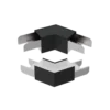LS01 LED Up&Down Linear Strip Lights Connection Accessories-Black-V120 LS01 LED Up&Down Linear Strip Lights Connection Accessories-Black-V120 of theonlighting.com